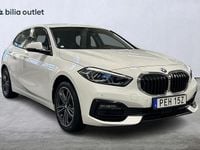 Begagnad BMW 118 Sport Line 136 HK (100 kW) 2020 Vit Halvkombi