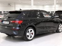 Begagnad Audi A3 S-Line 245 HK (180 kW) 2021 Svart Sedan