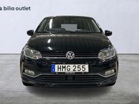 Begagnad VW Polo 90 HK (66 kW) 2016 Svart Halvkombi
