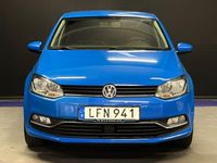 Begagnad VW Polo 90 HK (66 kW) 2015 Blå Halvkombi