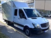 begagnad Mercedes Sprinter 316 NGT Chassi Dubbelhytt 7pl Euro 6