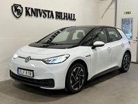 Begagnad VW ID.3 Pro Performance 150 kW (204 HK) 2021 Vit Halvkombi
