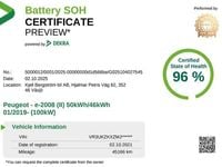 Begagnad Peugeot e-2008 100 kW (136 HK) 2021 Orange SUV