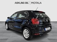 Begagnad VW Polo 90 HK (66 kW) 2016 Svart Halvkombi