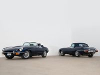 Begagnad Jaguar E-Type 201 HK (147 kW) 1970 Blå Cab