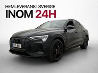 Begagnad Audi e-tron Sportback S-Line 300 kW (408 HK) 2022 Svart SUV