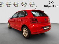 Begagnad VW Polo 90 HK (66 kW) 2015 Röd Halvkombi
