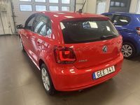 Begagnad VW Polo 86 HK (63 kW) 2014 Röd Halvkombi
