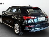 Begagnad Audi A3 Sportback Proline 150 HK (110 kW) 2022 Svart Halvkombi