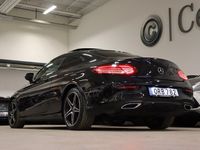 begagnad Mercedes C220 C220 Benzd AMG NIGHT Coupé 9G B-KAMER PANORAMATAK 2017, Sportkupé