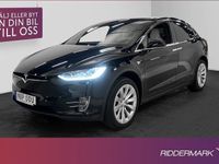begagnad Tesla Model X Long Range AWD 7 Sits Ljus interiör Drag 2019, SUV