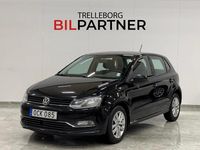 Begagnad VW Polo 90 HK (66 kW) 2016 Svart Halvkombi