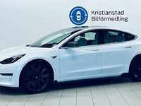 begagnad Tesla Model 3 Performance, AWD, Pärlvit Met. Panorama 2020, Halvkombi