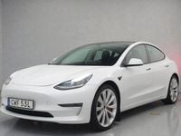 Begagnad Tesla Model 3 Performance 377 kW (513 HK) 2019 Pearl white multicoat Sedan