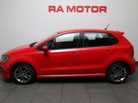 Begagnad VW Polo R-line 90 HK (66 kW) 2017 Röd Halvkombi