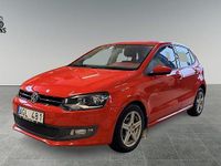 Begagnad VW Polo 91 HK (66 kW) 2012 Röd Halvkombi
