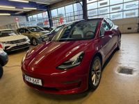 Begagnad Tesla Model 3 Long Range AWD 339 kW (462 HK) 2019 Röd Sedan