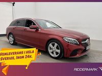 Begagnad Mercedes C220 AMG 194 HK (142 kW) 2018 Röd Kombi