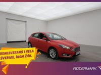 Begagnad Ford Focus Titanium 125 HK (91 kW) 2016 Röd Halvkombi