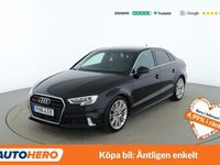 Begagnad Audi A3 Sport 151 HK (111 kW) 2017 Svart Sedan