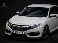 Begagnad Honda Civic Comfort 182 HK (133 kW) 2017 Vit Sedan