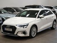 Begagnad Audi A3 Sportback 150 HK (110 kW) 2021 Vit Halvkombi