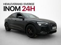 Begagnad Audi e-tron Sportback S-Line 300 kW (408 HK) 2022 Svart SUV
