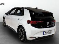 Begagnad VW ID.3 Pro 150 kW (204 HK) 2022 Glacier white metallic bl Halvkombi