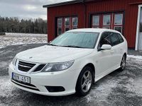Begagnad Saab 9-3 Linear 150 HK (110 kW) 2008 Vit Kombi