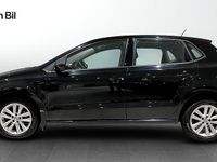 Begagnad VW Polo Comfortline 90 HK (66 kW) 2017 Svart Halvkombi
