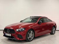 Begagnad Mercedes E300 AMG Line Premium 258 HK (189 kW) 2020 Röd Sportkupé