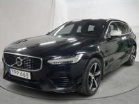 Begagnad Volvo V90 R-Design 390 HK (286 kW) 2019 Svart Kombi