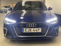 Begagnad Audi A4 S-Line 190 HK (139 kW) 2021 Navarrablå metallic Kombi