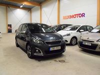 begagnad Peugeot 108 5-dörrar 1.2 VTi Euro 6 82hk Ny Besiktad