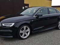 Begagnad Audi A3 S-Line 150 HK (110 kW) 2019 Svart Sedan