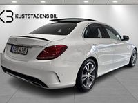 Begagnad Mercedes C200 AMG line 184 HK (135 kW) 2015 Vit Sedan
