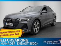 Begagnad Audi e-tron S-Line 300 kW (408 HK) 2020 Grå SUV