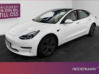 begagnad Tesla Model 3 Long Range AWD Ljus interiör Dragkrok 2021, Halvkombi