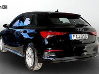 Begagnad Audi A3 Sportback Proline 150 HK (110 kW) 2022 Svart Halvkombi