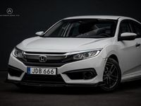 Begagnad Honda Civic Comfort 182 HK (133 kW) 2017 Vit Sedan