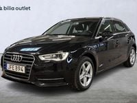 Begagnad Audi A3 125 HK (91 kW) 2015 Svart