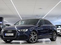 Begagnad Audi A3 S-Line 150 HK (110 kW) 2016 Blå Sedan