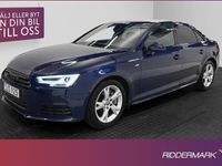 begagnad Audi A4 2.0 TDI Q S-Line Sensorer Farthållare Välserv 2017, Sedan