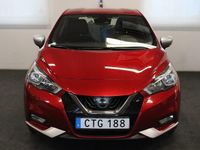 Begagnad Nissan Micra S 90 HK (66 kW) 2017 Röd Halvkombi