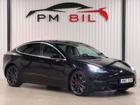 Begagnad Tesla Model 3 Performance 461 kW (627 HK) 2020 Svart Sedan