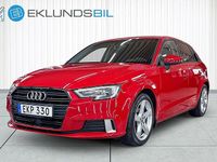 Begagnad Audi A3 Sportback Sport 116 HK (85 kW) 2017 Röd Halvkombi