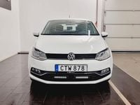 Begagnad VW Polo 90 HK (66 kW) 2016 Vit Halvkombi
