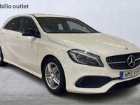 begagnad Mercedes A180 AMG Line Night Package Backkamera 122hk 2016 Vit