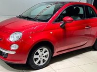 Begagnad Fiat 500 Lounge 69 HK (50 kW) 2011 Röd Halvkombi