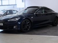 Begagnad Tesla Model S 2013 Blå Halvkombi